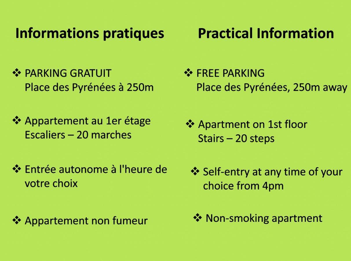 Le Montferrat - 65M2 - 2 Chambres - Rue De La Grotte - Hyper Centre Lourdes Ngoại thất bức ảnh