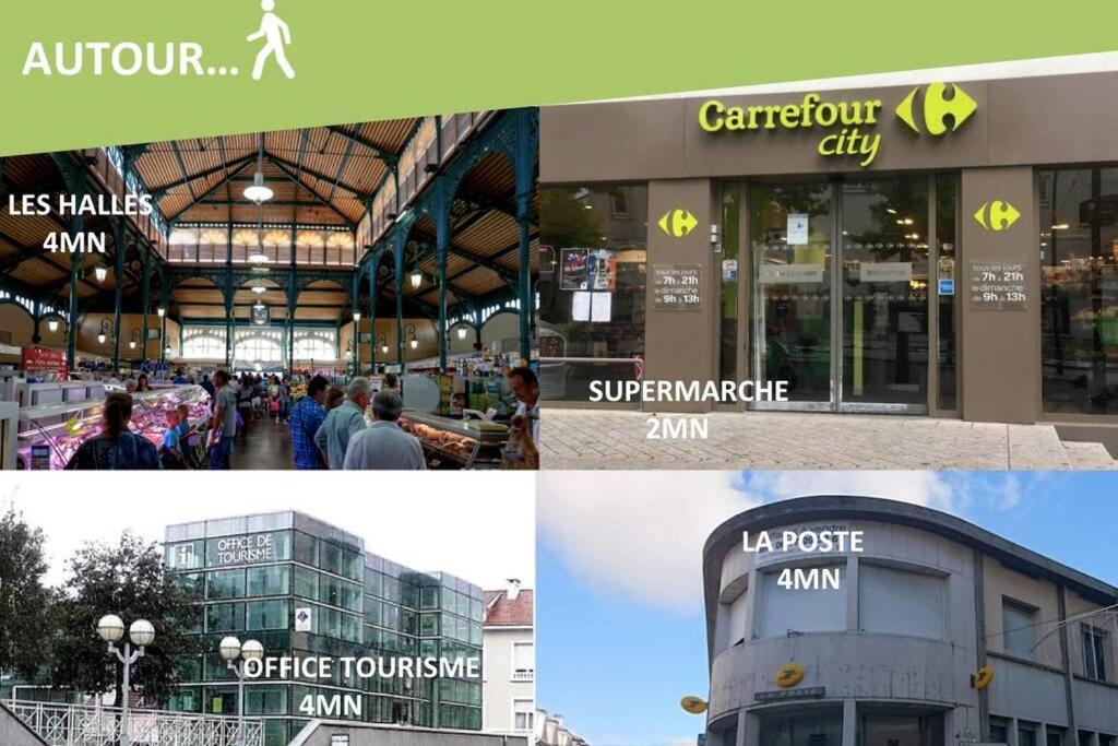 Le Montferrat - 65M2 - 2 Chambres - Rue De La Grotte - Hyper Centre Lourdes Ngoại thất bức ảnh